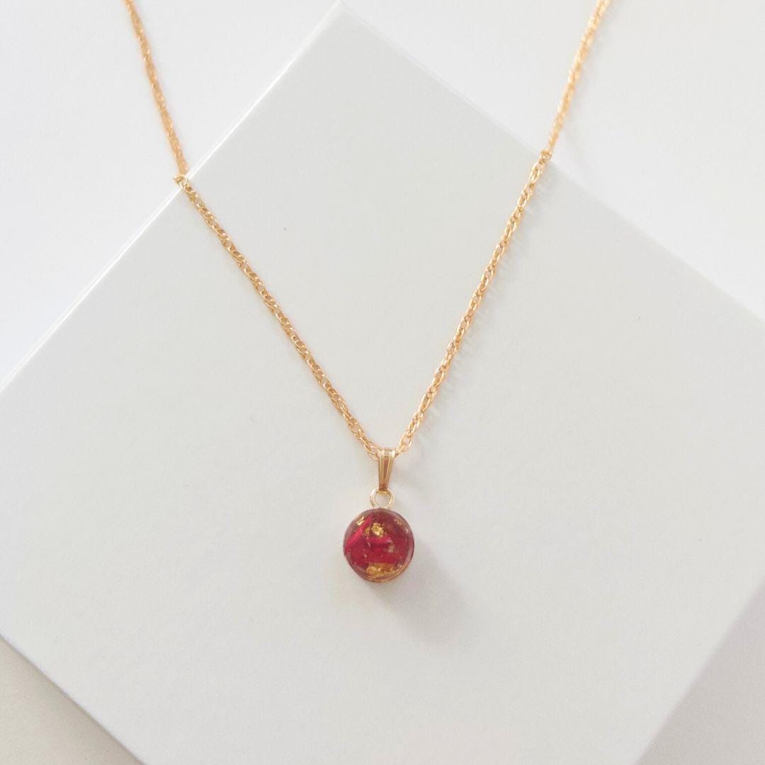 Flower Preservation Necklace | 14k Gold-Filled