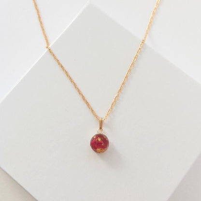 Flower Preservation Necklace | 14k Gold-Filled