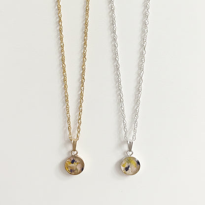 Flower Preservation Necklace | 14k Gold-Filled