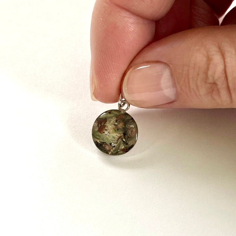 Flower Preservation Charm | Sterling Silver