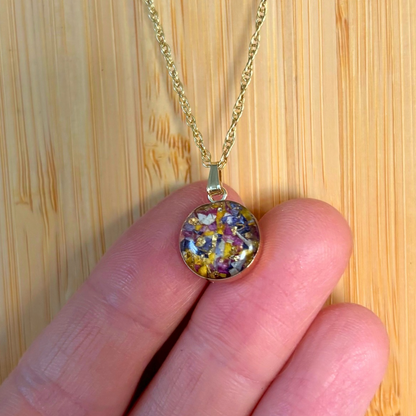 Flower Preservation Necklace | 14k Gold-Filled