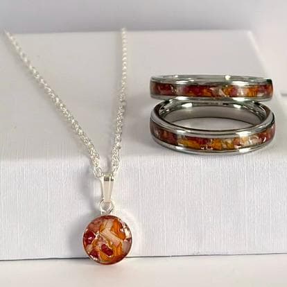 Flower Preservation Necklace & Ring | Sterling Silver