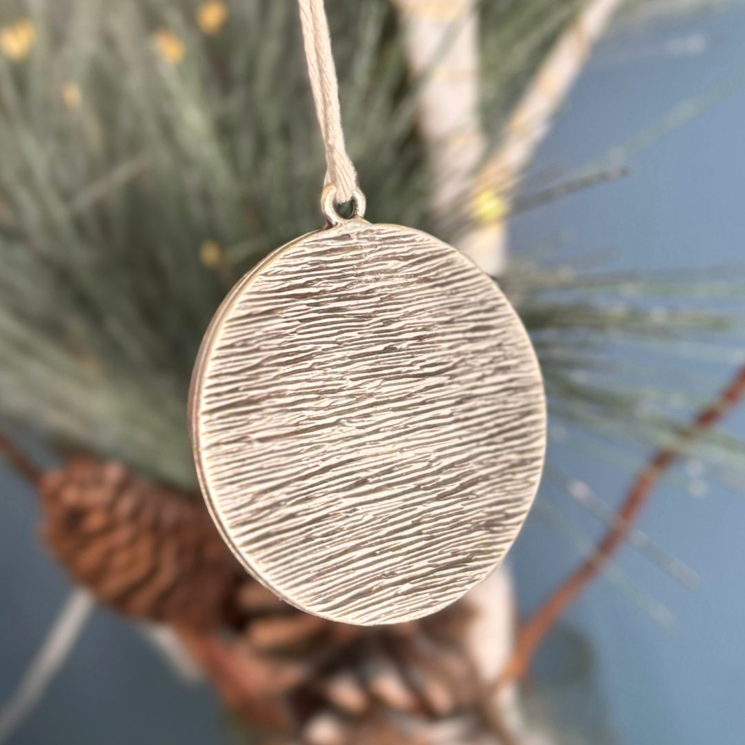 Silver Flower Preservation Ornament