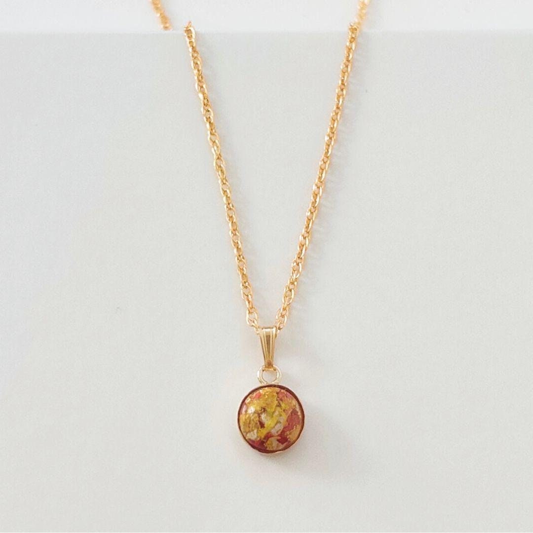 Flower Preservation Necklace | 14k Gold-Filled